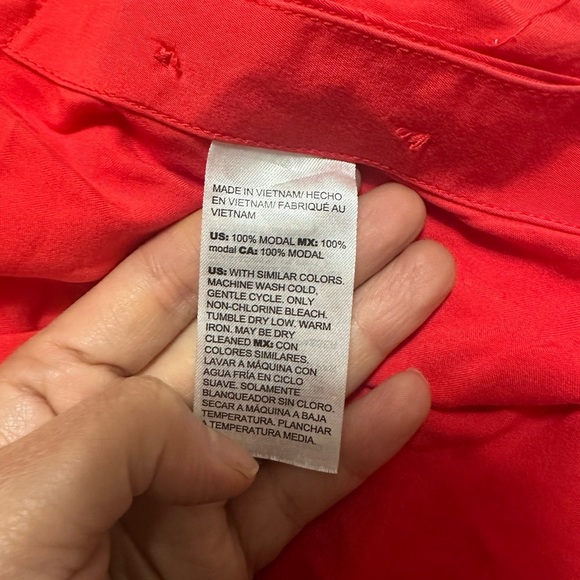 Chico's red long sleeve size 2 large - Picture 5 of 9